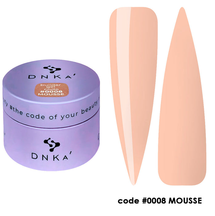 BUILDER GEL MOUSSE "DNKa", 30 ml #0008