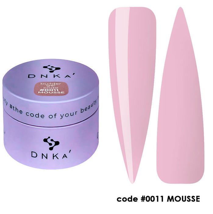 BUILDER GEL MOUSSE "DNKa", 30 ml #0011