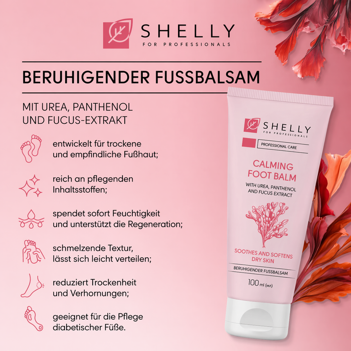 Shelly Soothing foot balm with urea, panthenol and fucus extract, 100 ml - Ivaka Store