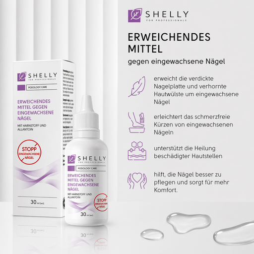 Shelly Erweichendes Pflegeprodukt für eingewachsene Nägel, 30 ml - Ivaka Store