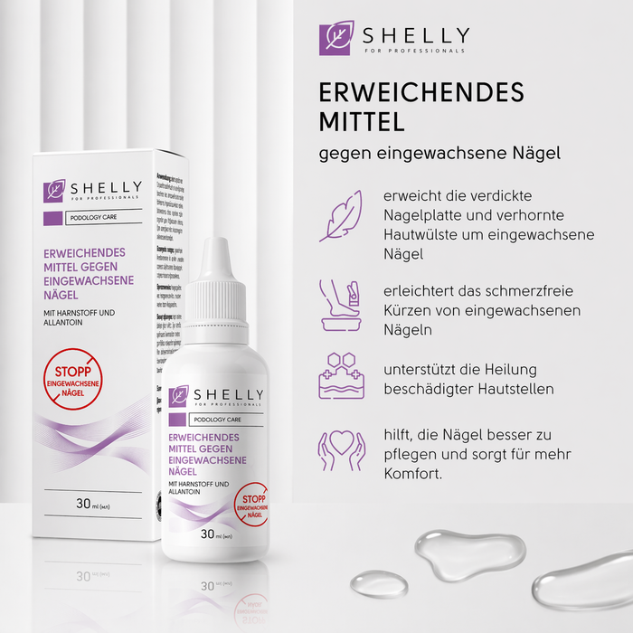 Shelly Erweichendes Pflegeprodukt für eingewachsene Nägel, 30 ml - Ivaka Store