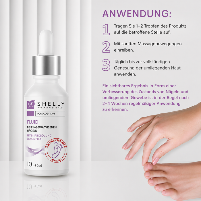 Shelly Fluid for ingrown toenails with bisabolol and oil complex, 10 ml - Ivaka Store
