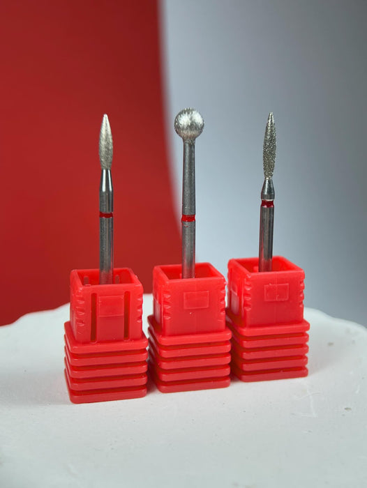 NAILSOFTHEDAY Diamant-Fräser “Kugel” rot 4 mm