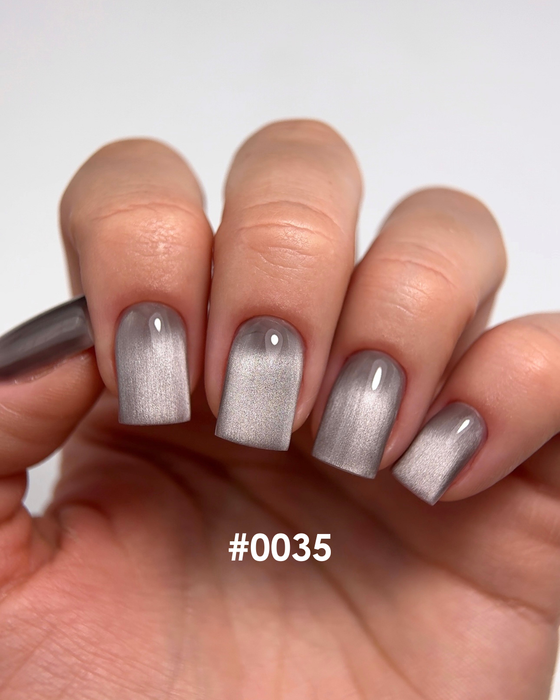 COLOR GEL POLISH CAT`S EYE "DNKa", 12 ml #0035 SILK
