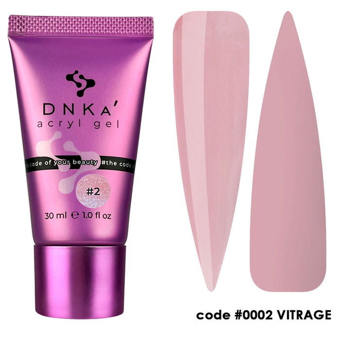 ACRYL GEL (tube) "DNKa", 30 ml #0002 Vitrage