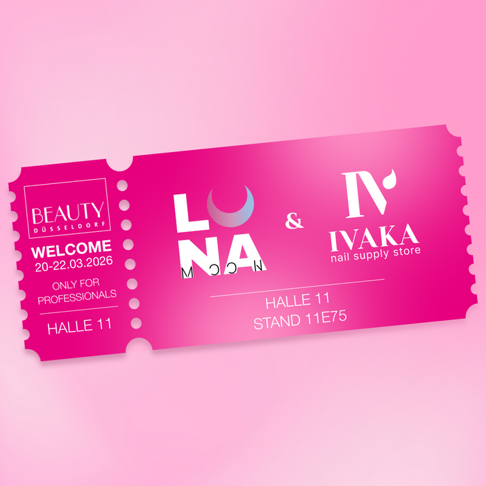 Eintrittskarte (Tagesticket) Beauty Messe Düsseldorf, Halle 11 / E75 - Ivaka Store