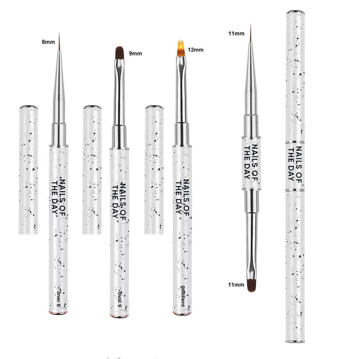 Pinsel NAILSOFTHEDAY Professional Brush 2in1: Liner + Oval
