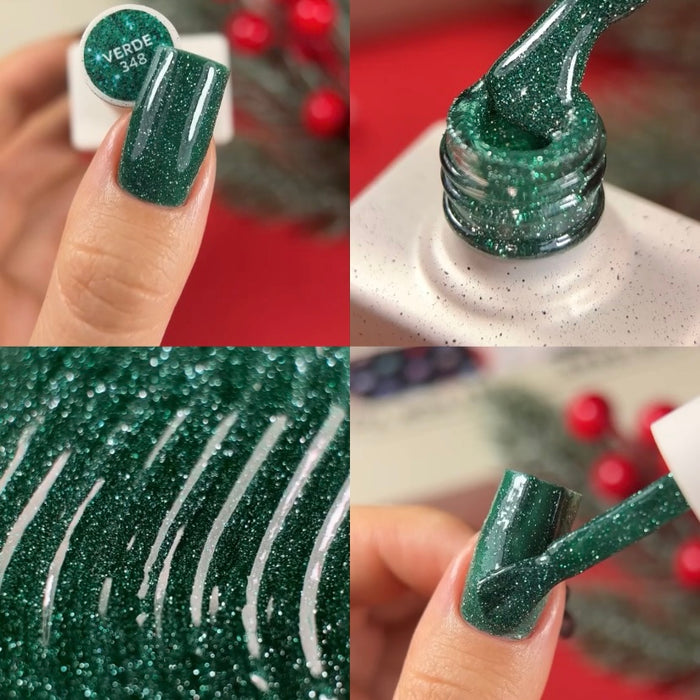 Gel polish NAILSOFTHEDAY Verde-348, 10 ml