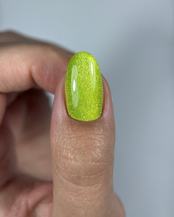 COLOR GEL POLISH CAT`S EYE "DNKa", 12 ml #0006 80`s