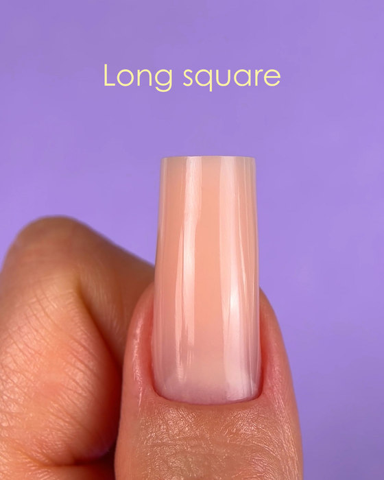 PROFESSIONAL TOP NAIL FORMS "DNKa", LONG SQUARE 120pcs