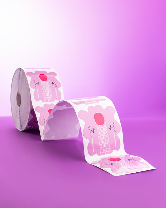 Schablone für Nagel Verlängerungen PAPER NAIL FORMS SHORT "DNKa", 500 Stück - Ivaka Store