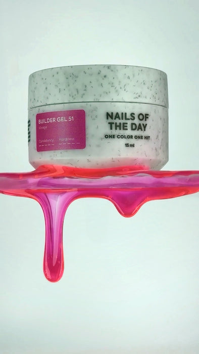 NAILSOFTHEDAY Builder gel 51 vitrage, 15 ml