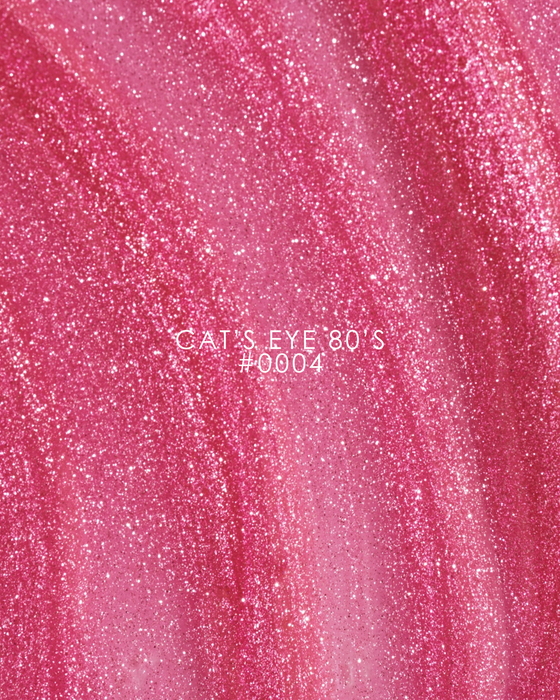 COLOR GEL POLISH CAT`S EYE "DNKa", 12 ml #0004 80`s