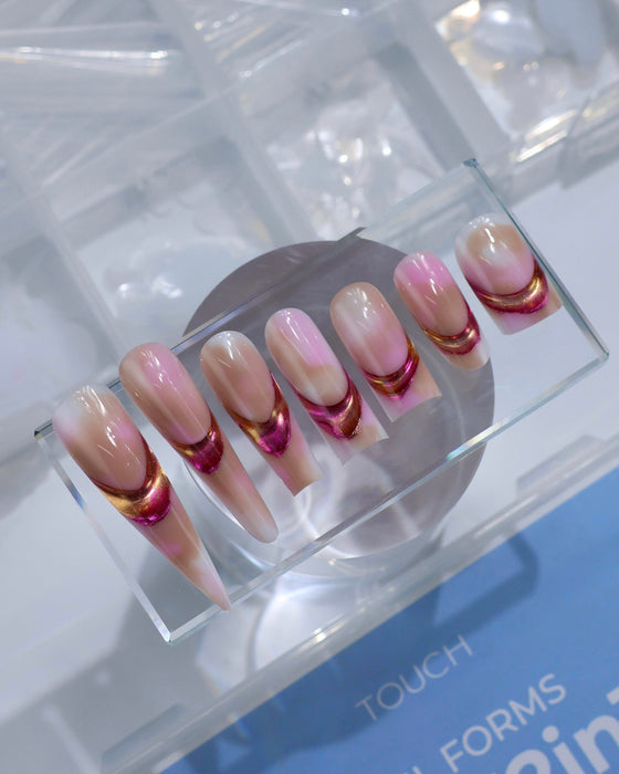 TOUCH Nail Tips Upper forms modeling 288pcs, Mix 8in1 + molds