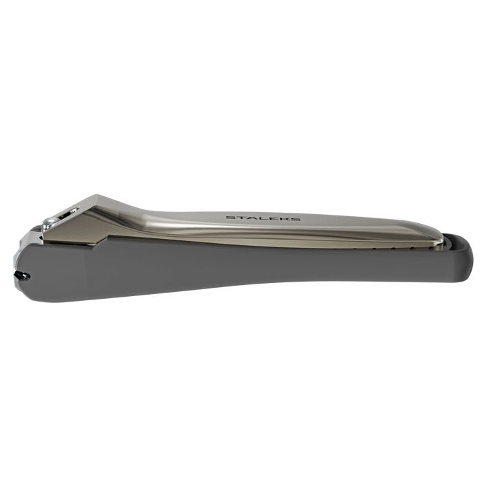 Nagelknipser STALEKS KBC-20 mit Behälter, Klinge gekrümmt, Länge 90 mm - Ivaka Store