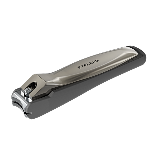 Nagelknipser STALEKS KBC-20 mit Behälter, Klinge gekrümmt, Länge 90 mm - Ivaka Store