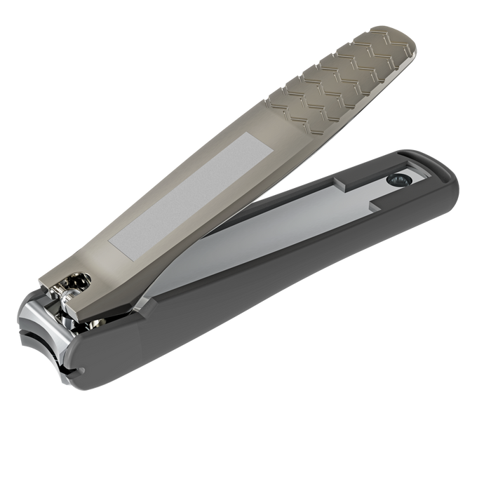 Nagelknipser STALEKS KBC-20 mit Behälter, Klinge gekrümmt, Länge 90 mm - Ivaka Store