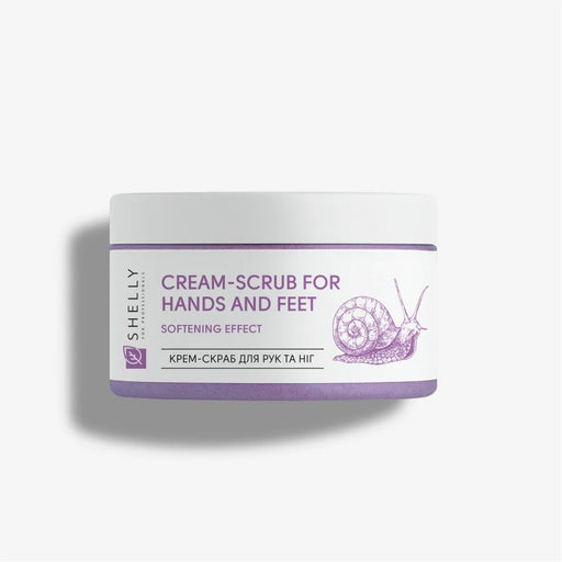 Shelly Cream scrub for hands and feet with allantoin, snail extract and shea oil, 350 g - Ivaka Store