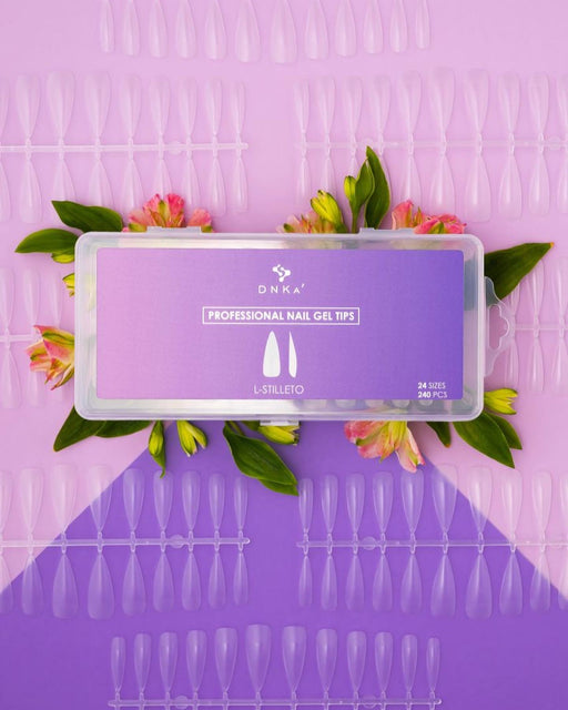 PROFESSIONAL NAIL GEL TIPS "DNKa", L-STILLETO 240pcs - Ivaka Store