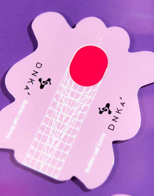 Schablone für Nagel Verlängerungen PAPER NAIL FORMS SHORT "DNKa", 500 Stück - Ivaka Store