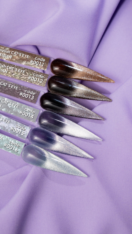 COLOR GEL POLISH "DNKa", 12 ml #0014 Cat's Eye - Ivaka Store