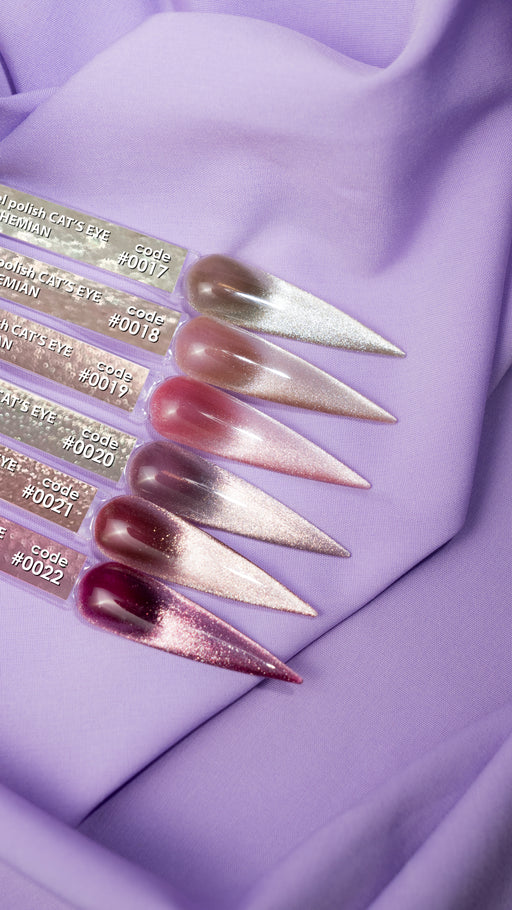 COLOR GEL POLISH "DNKa", 12 ml #0021 Cat's Eye - Ivaka Store