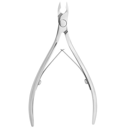 Nagelhautzange STALEKS EXPERT NE-80-6, Edelstahl, gebogene verlängerte Griffe, Klingenlänge 6 mm - Ivaka Store
