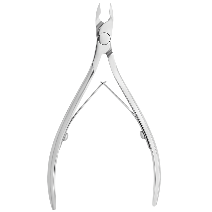 Nagelhautzange STALEKS EXPERT NE-80-6, Edelstahl, gebogene verlängerte Griffe, Klingenlänge 6 mm - Ivaka Store