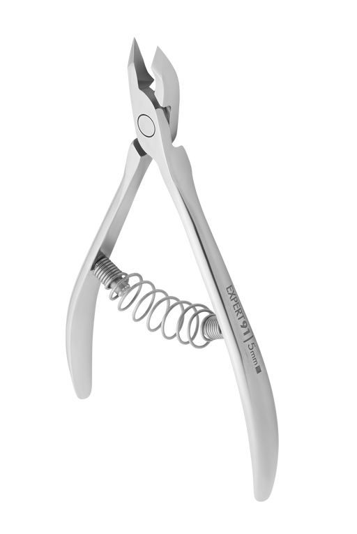 Nagelhautzange STALEKS EXPERT NE-91-5, Edelstahl, Spiralfeder, Klingenlänge 5 mm - Ivaka Store