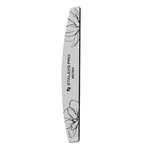 Nagelfeile STALEKS EXPERT NFE-40 Halbmond, doppelseitig, verschiedene Körnungen, dünne Schaumstoffschicht - Ivaka Store