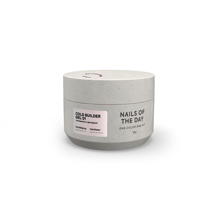 NAILSOFTHEDAY Cold Builder gel 01, 15 ml - Ivaka Store