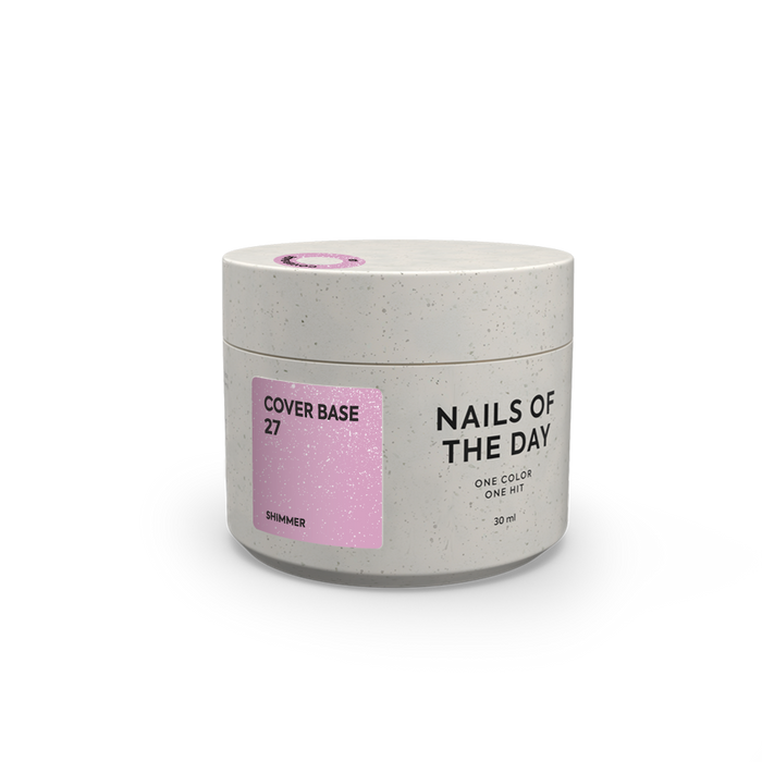 NAILSOFTHEDAY Cover base shimmer 27 - NEW Formula, 10-30 ml