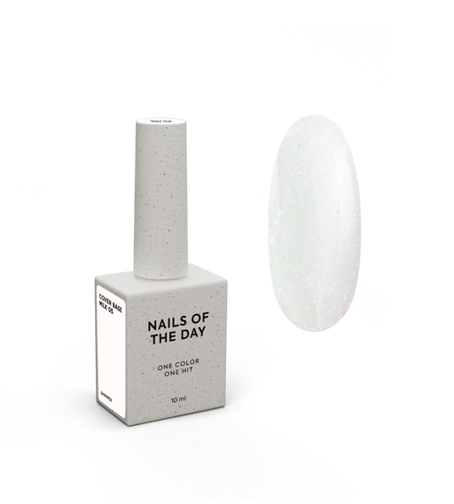 Nailsoftheday Cover base NEW Formula milk shimmer 05, 10 ml - Ivaka Store