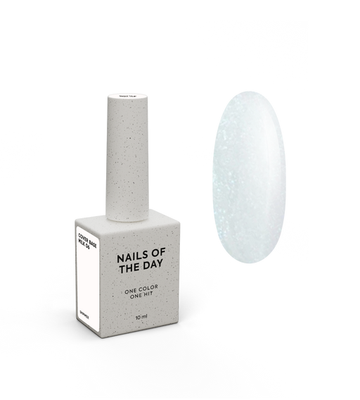 Nailsoftheday Cover base NEW Formula milk shimmer 06, 10 ml - Ivaka Store