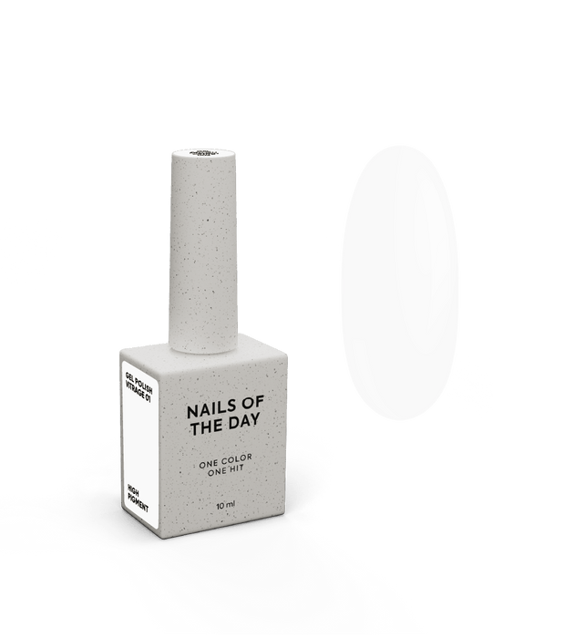 NAILSOFTHEDAY Gel Polish White-002, 10 ml - Ivaka Store