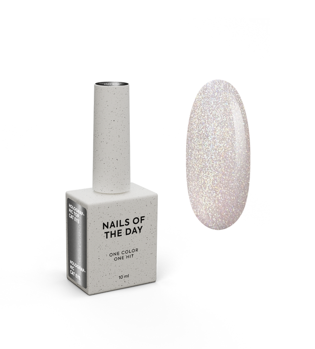NAILSOFTHENIGHT Holographic top Cat eye, 10 ml