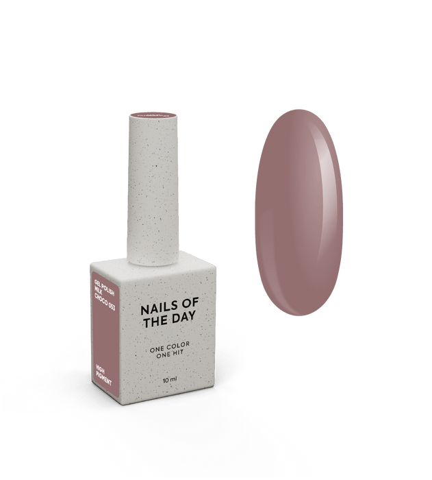 NAILSOFTHEDAY Gel Polish Milk Choco-053, 10 ml - Ivaka Store