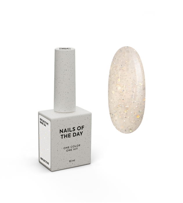 NAILSOFTHEDAY, NAILSOFTHENIGHT Reflective base 04, 10 ml - Ivaka Store