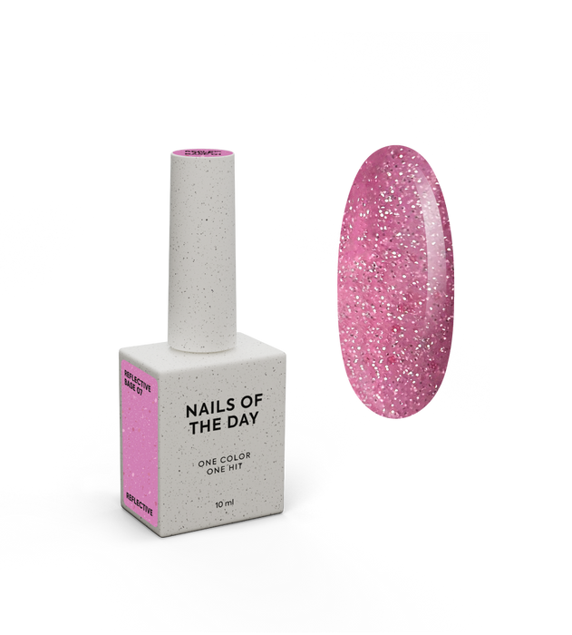 NAILSOFTHEDAY, NAILSOFTHENIGHT Reflective base 07, 10 ml - Ivaka Store