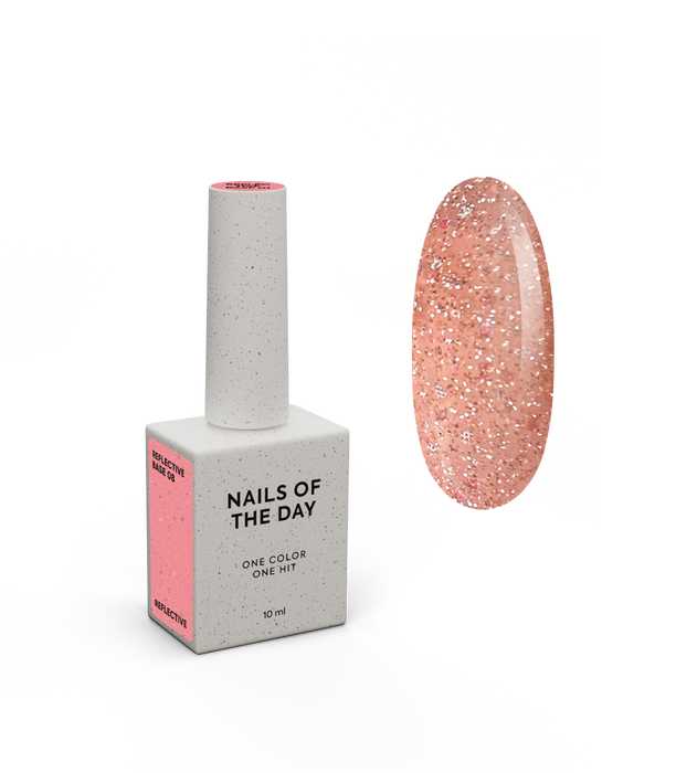 NAILSOFTHEDAY, NAILSOFTHENIGHT Reflective base 08, 10 ml - Ivaka Store