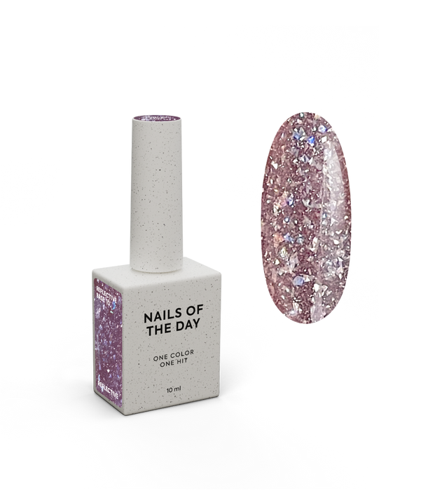 NAILSOFTHEDAY, NAILSOFTHENIGHT Reflective base 10, 10 ml - Ivaka Store