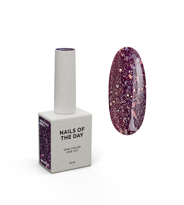 NAILSOFTHEDAY, NAILSOFTHENIGHT Reflective base 11, 10 ml - Ivaka Store