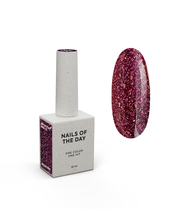 NAILSOFTHEDAY, NAILSOFTHENIGHT Reflective base 12, 10 ml - Ivaka Store