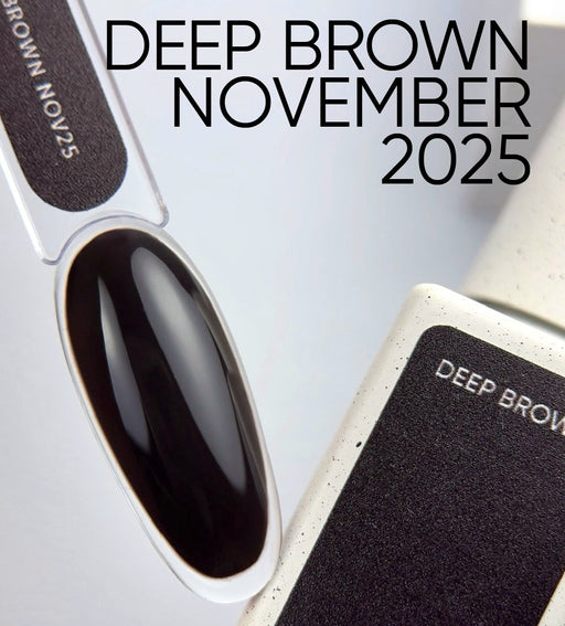 NAILSOFTHEDAY Color of the month November Deep Brown, 10 ml - Ivaka Store