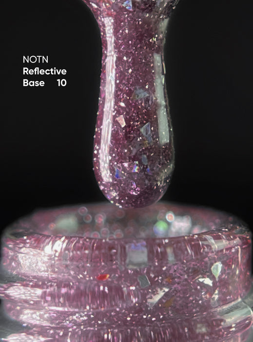 NAILSOFTHEDAY, NAILSOFTHENIGHT Reflective base 10, 10 ml - Ivaka Store