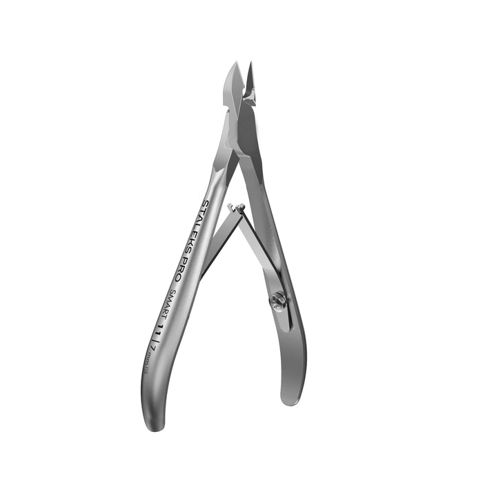 Nagelhautzange STALEKS SMART NS-11-7 ohne “Ferse”, Edelstahl, verkürzte Griffe, Klingenlänge 7 mm - Ivaka Store