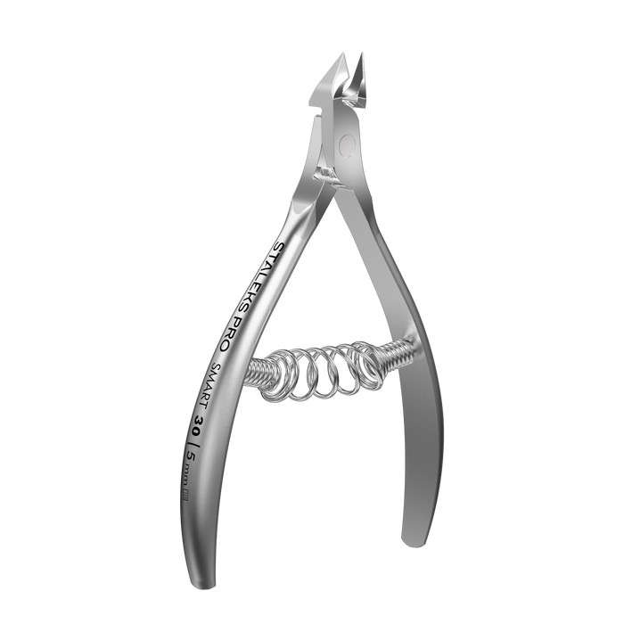 Nagelhautzange STALEKS SMART NS-30-5, Edelstahl, Spiralfeder, Klingenlängen 5 mm - Ivaka Store