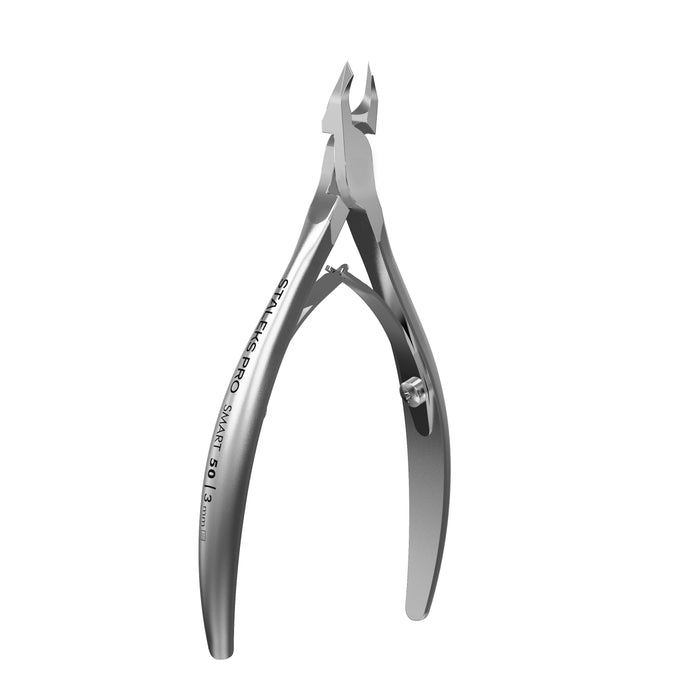 Nagelhautzange STALEKS SMART NS-50, Edelstahl, Doppelfeder, verschiedene Klingenlänge