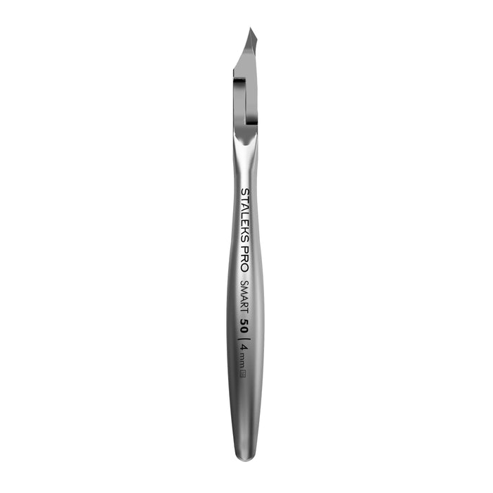 Nagelhautzange STALEKS SMART NS-50, Edelstahl, Doppelfeder, verschiedene Klingenlänge
