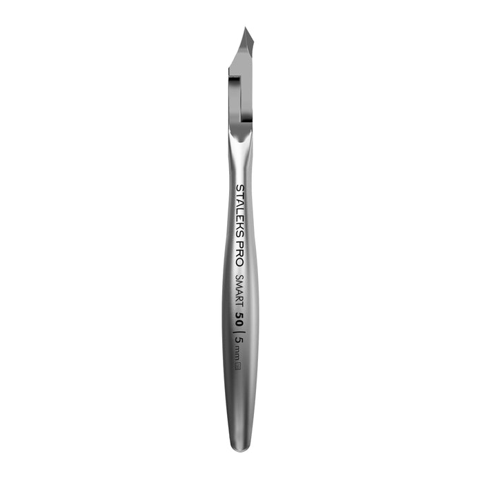 Nagelhautzange STALEKS SMART NS-50, Edelstahl, Doppelfeder, verschiedene Klingenlänge